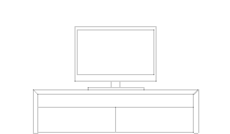 MARGOT LOW BOARD + 32inch TV のイメージ図