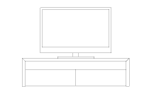 MARGOT LOW BOARD + 42inch TV のイメージ図