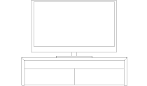 MARGOT LOW BOARD + 52inch TV のイメージ図