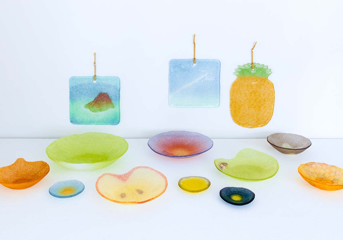 未使用 Yasuo Okuda 奥田康夫 IDÉE SHOP ガラス 皿 黒 Yasuo Okuda 奥田康夫｜IDEE SHOP Online