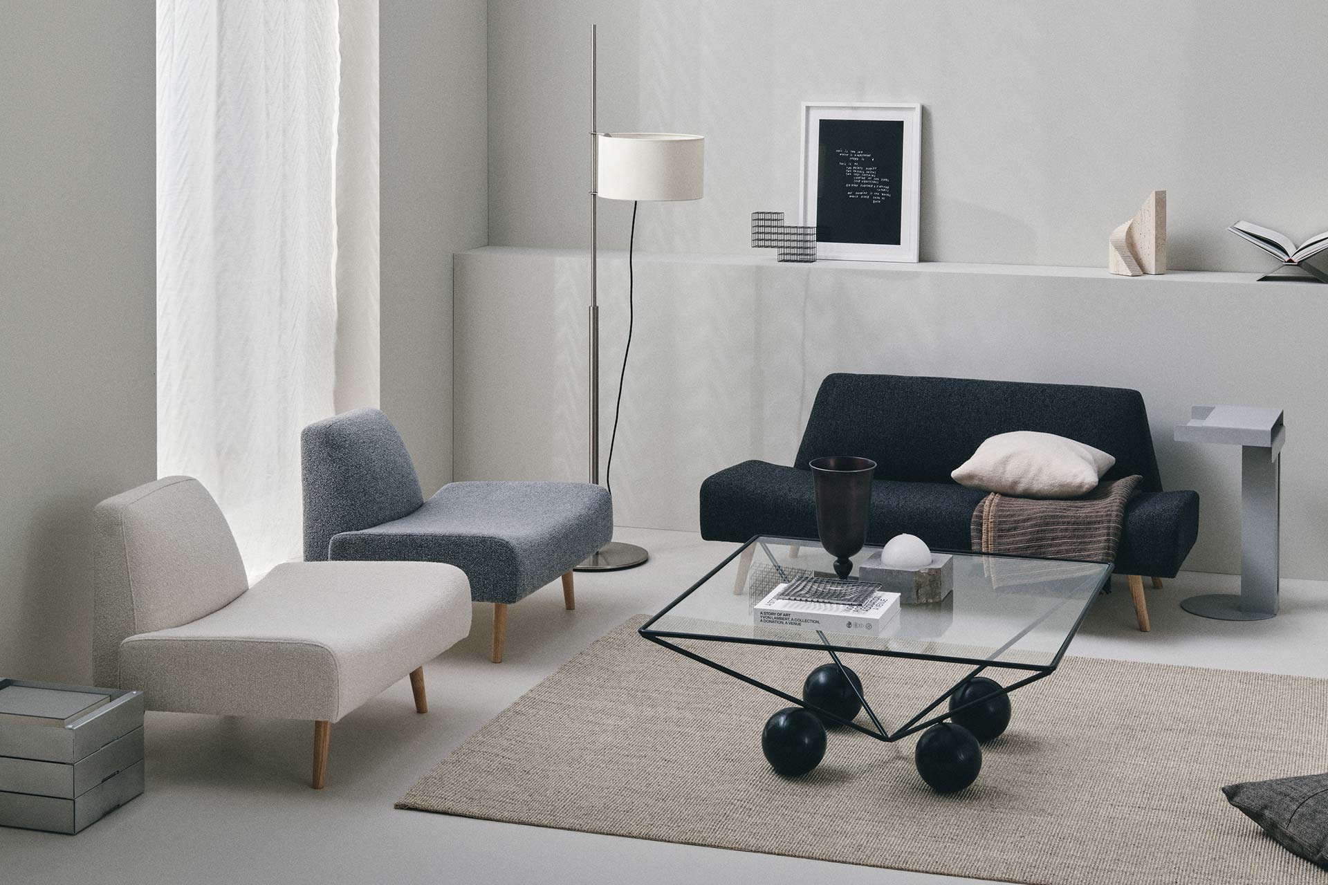 �y�ʐ^�zAO SOFA ���r���O���[�� �~�j�}�����_��