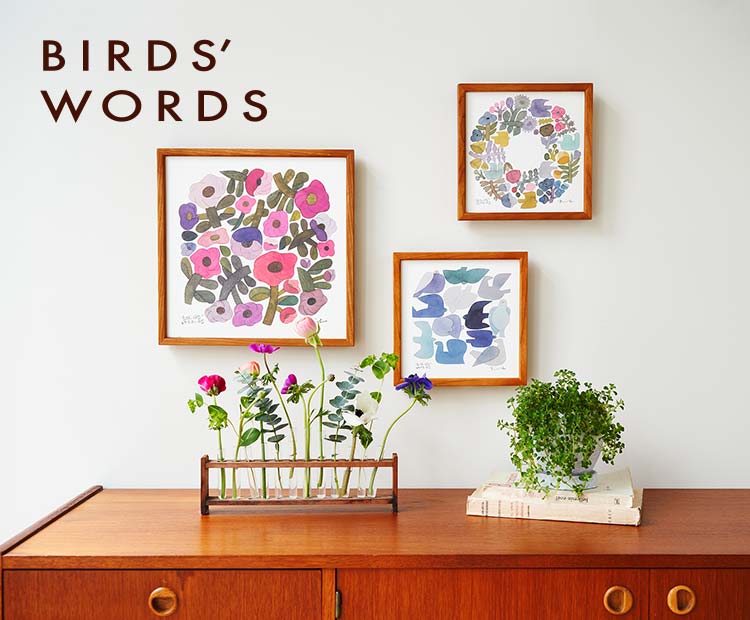 birds words　バーズワーズ　シルクスクリーン