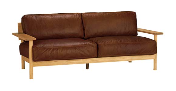 DIMANCHE SOFA (3) Premium Leather Chocolate