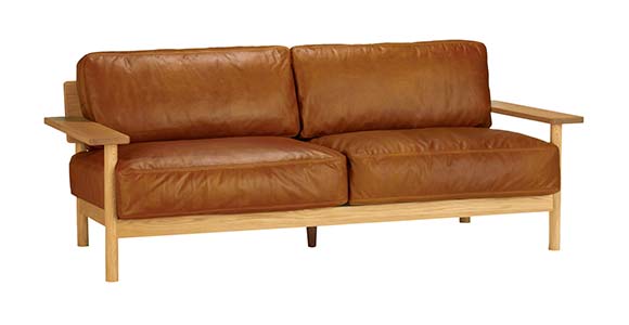 DIMANCHE SOFA (3) Premium Leather Marron