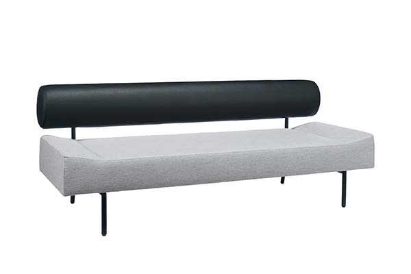 DIVANCO SOFA Round Black ~ Light gray