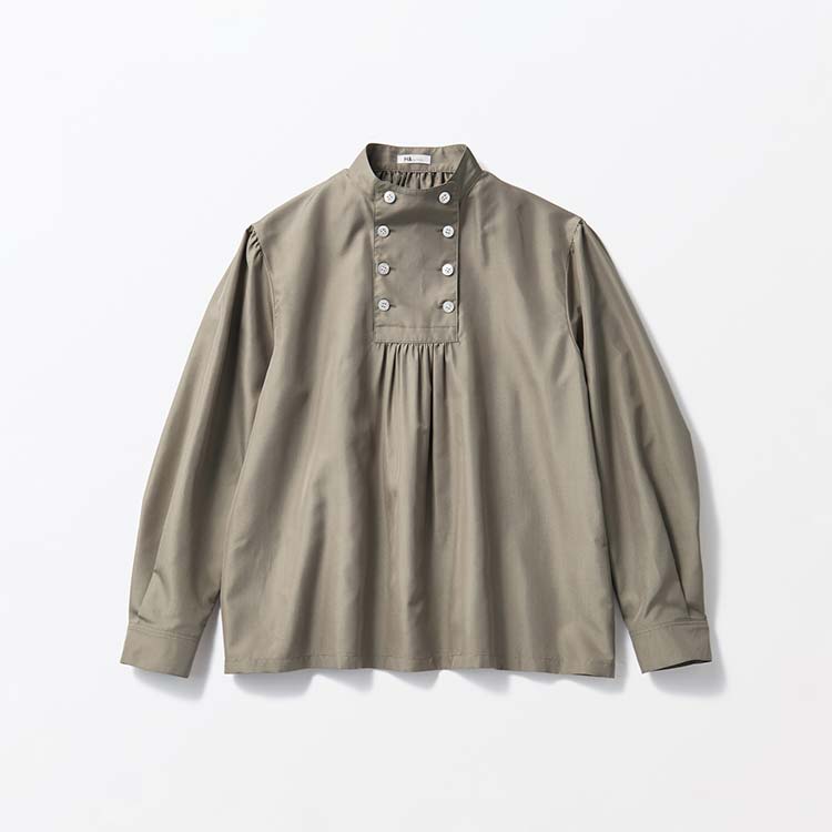 Stand-Up Collar Blouse