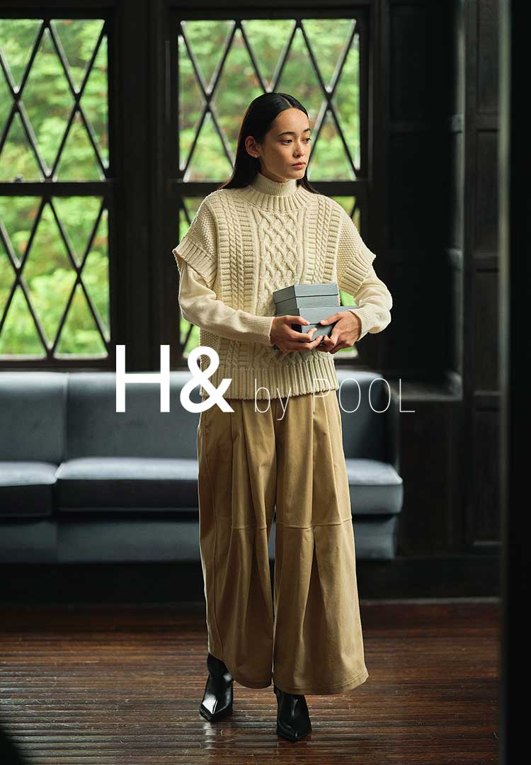 H&by POOL ツイードロングコート IDEE ミナペルホネン H&by POOL ツイードロングコート IDEE ミナペルホネン ミナペルホネン