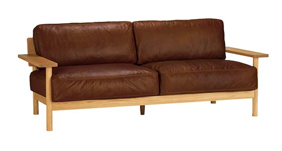 DIMANCHE SOFA (3) Premium Leather Chocolate