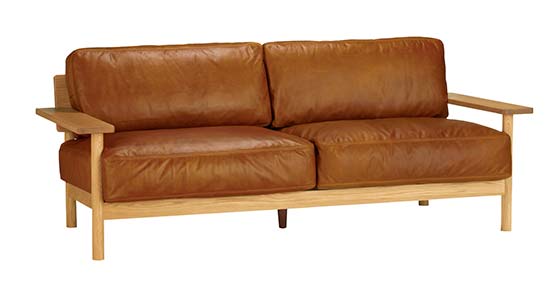 DIMANCHE SOFA (3) Premium Leather Marron