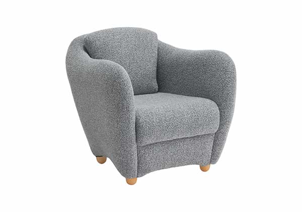 MINI MILLER ARM CHAIR Boucle Gray