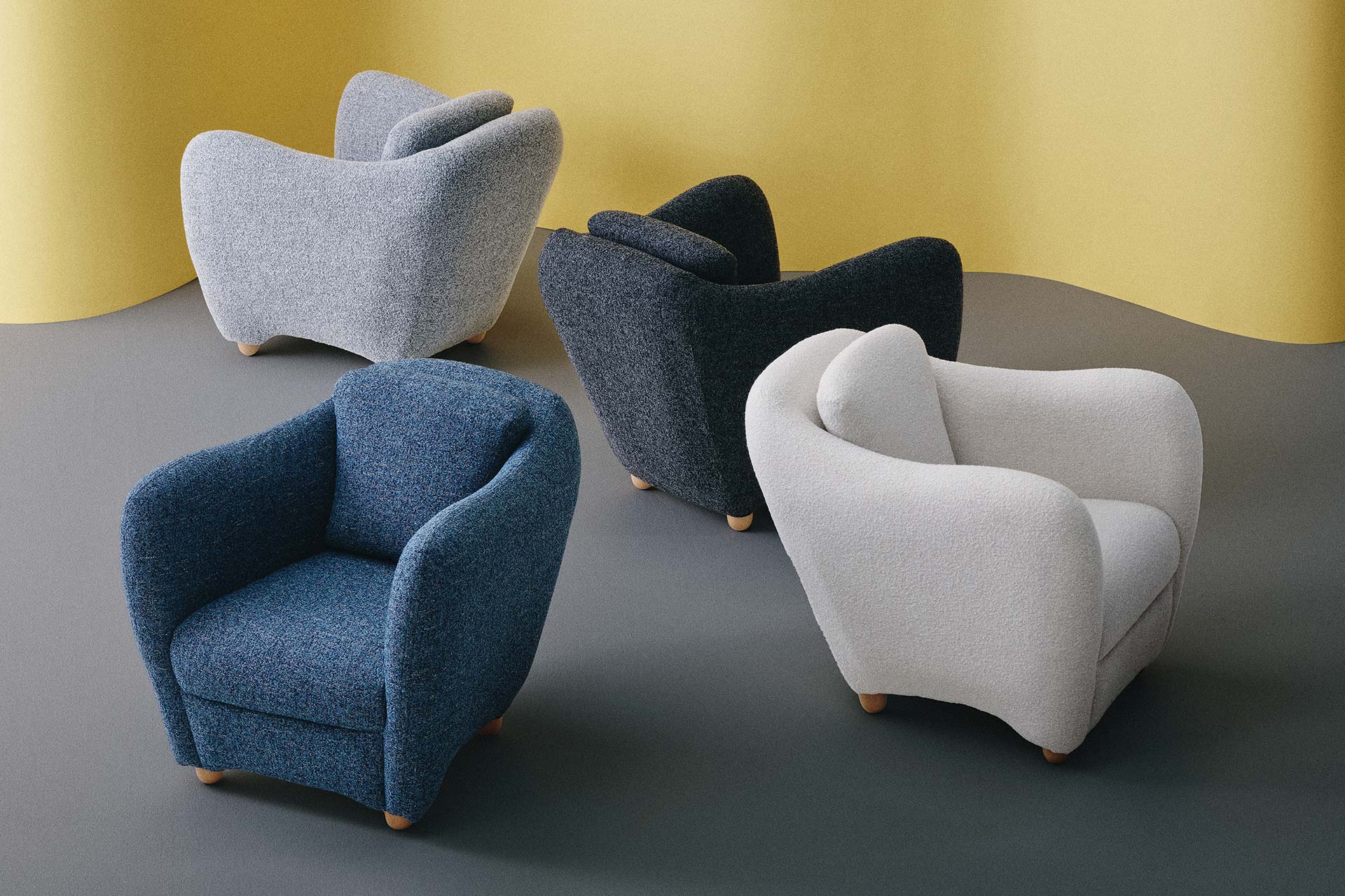 �y�ʐ^�zMINI MILLER ARM CHAIR �J���[�o���G�[�V����