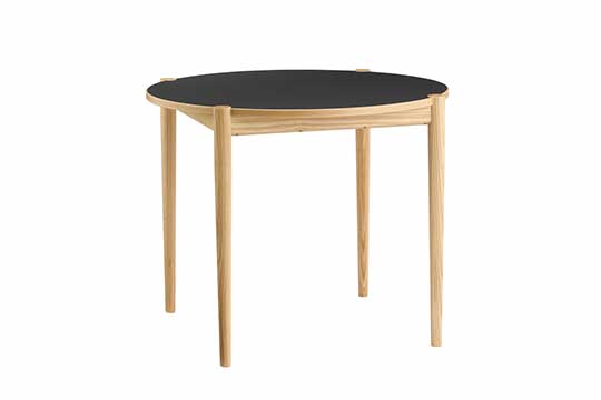 NOVA DINING TABLE ROUND 900 Charcoal ~ Natural