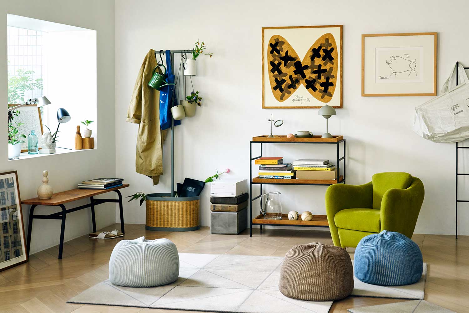 IDEE puuf 2点セット IDEE puuf 2点セット PUUF Gray｜1人掛け｜IDEE SHOP Online