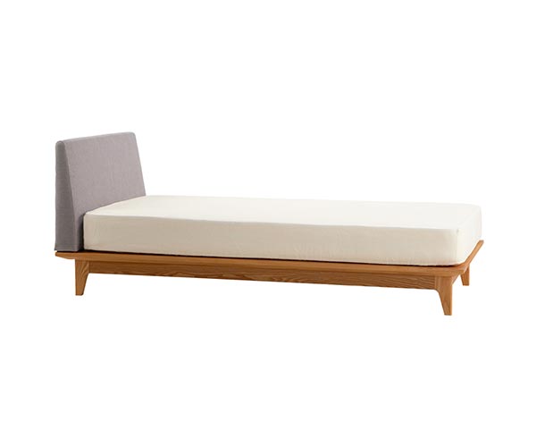 ASH OREILLER BED Single Light gray