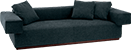 BASSET SOFA DOUBLE ARMS