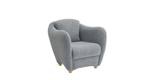 MINI MILLER ARM CHAIR Boucle Gray