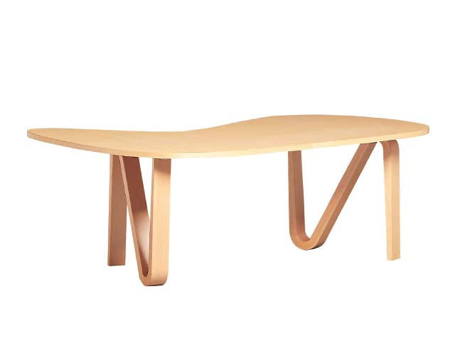 CURVED PLYWOOD TABLE 