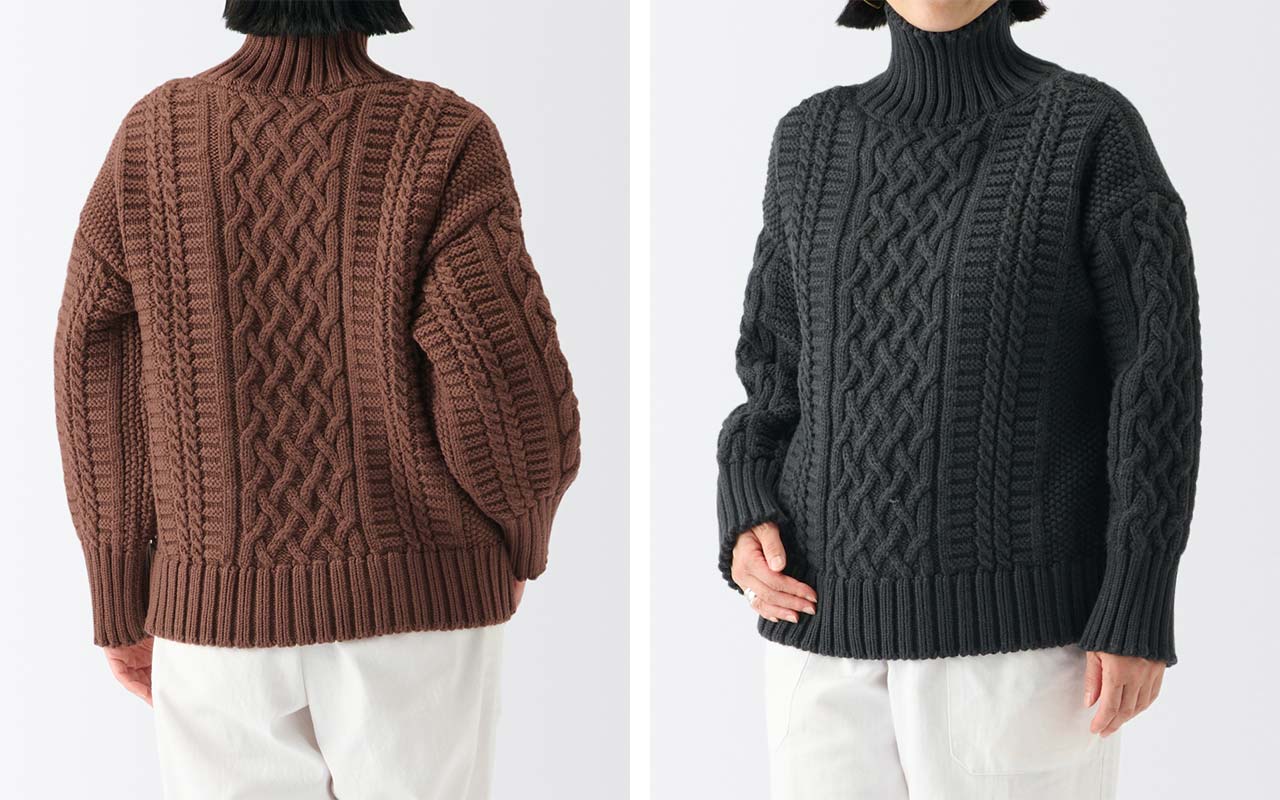 H& by POOL Cable Sweater