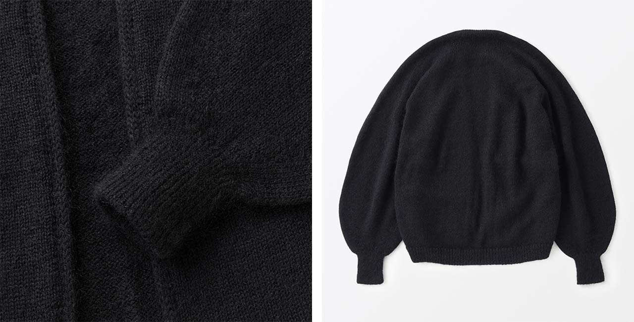 H& by POOL Mohair Cardigan Black｜トップス｜IDEE SHOP Online