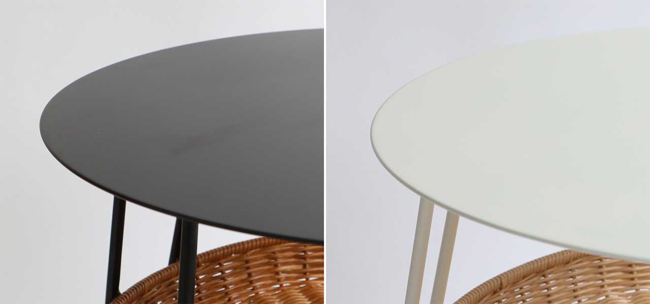 ☆IDEE ONLINE数量限定 WALLABY LOW TABLE ROUND Black｜ローテーブル 