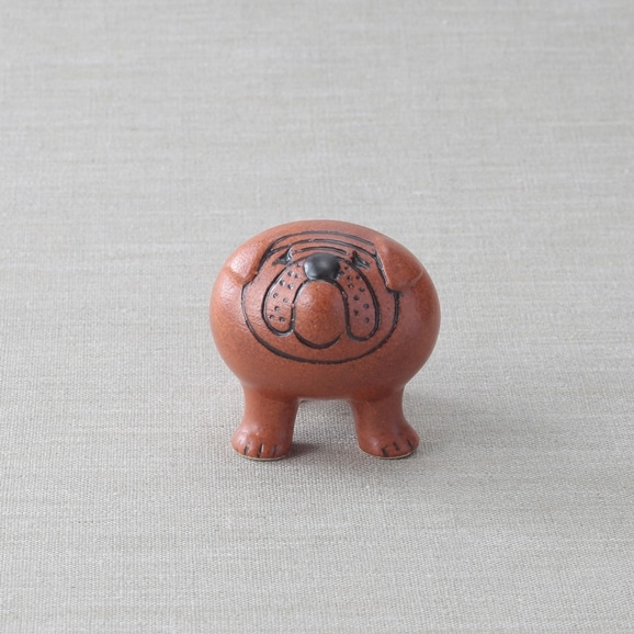 定番品】Lisa Larson Bulldog Mini Brown｜陶芸・ガラス作品｜IDEE