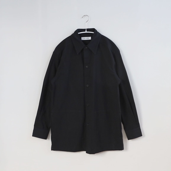【写真】THE HINOKI オーガニックコットン Slit Pocket Shirt 0 Black