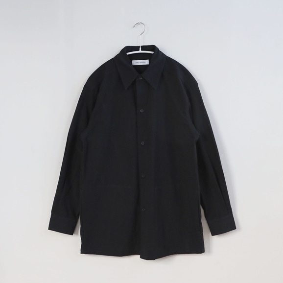 【写真】★THE HINOKI オーガニックコットン Slit Pocket Shirt 1 Black