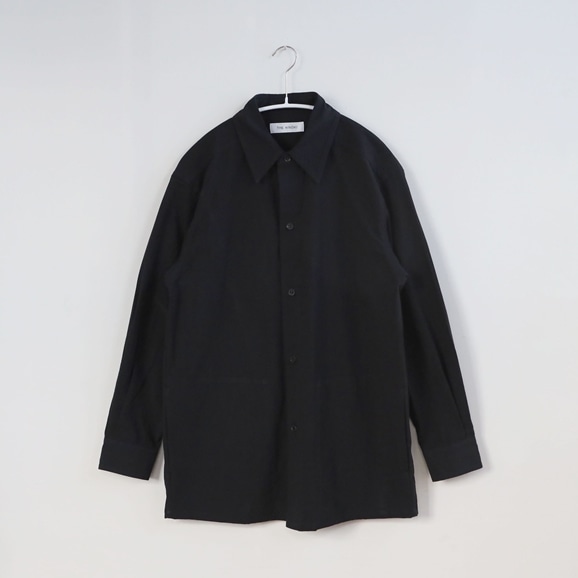 yʐ^zTHE HINOKI I[KjbNRbg Slit Pocket Shirt 1 Black