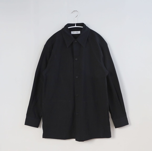 【写真】★THE HINOKI オーガニックコットン Slit Pocket Shirt 3 Black
