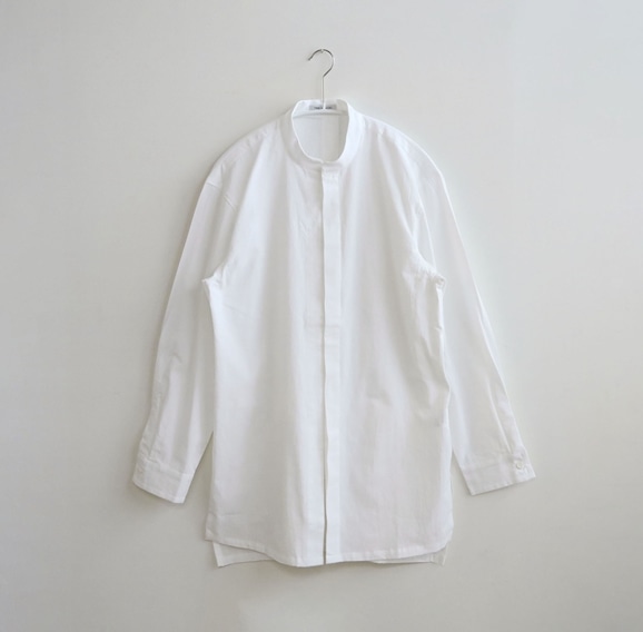 【写真】THE HINOKI オーガニックコットン Stand Collar Shirt 0 White