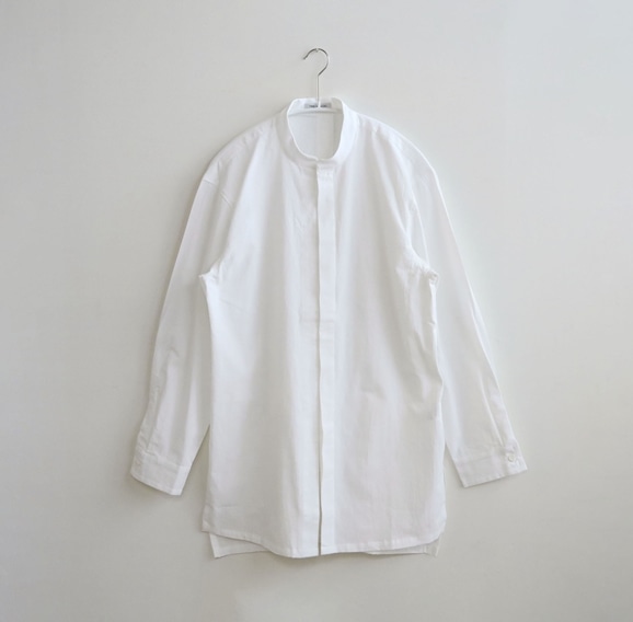 yʐ^zTHE HINOKI I[KjbNRbg Stand Collar Shirt 0 White
