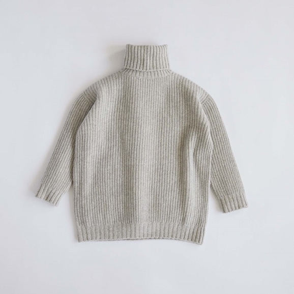 yʐ^zH& by POOL Wool Turtle-neck Sweater Gray