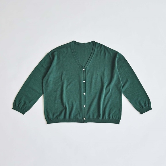 yʐ^zH& by POOL Wool Cardigan Dark Green