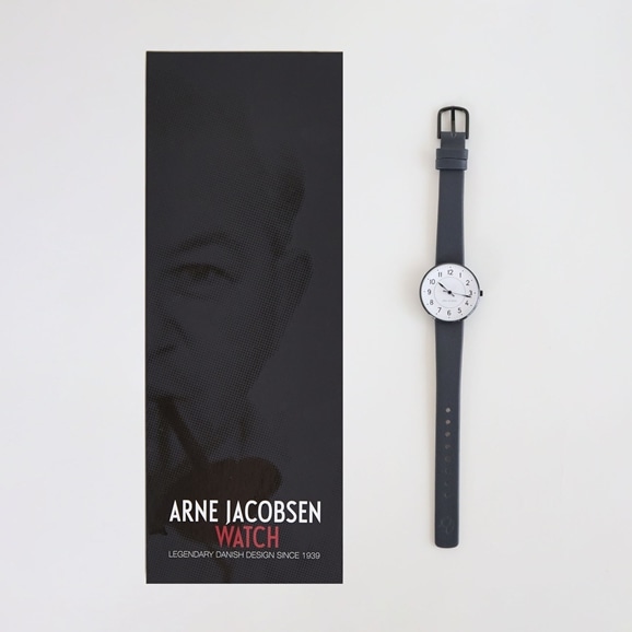 【写真】【IDEE別注】Arne Jacobsen 腕時計 STATION φ30mm チャコール