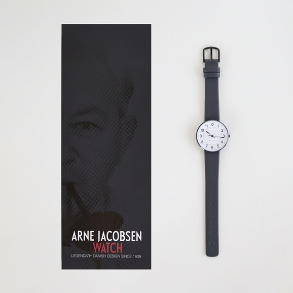 【IDEE別注】Arne Jacobsen 腕時計 STATION φ34mm チャコール