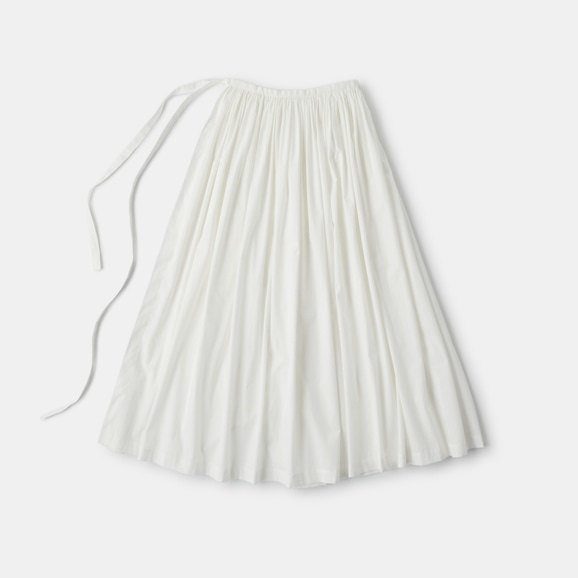 yʐ^zH& by POOL Gathered Skirt Off White