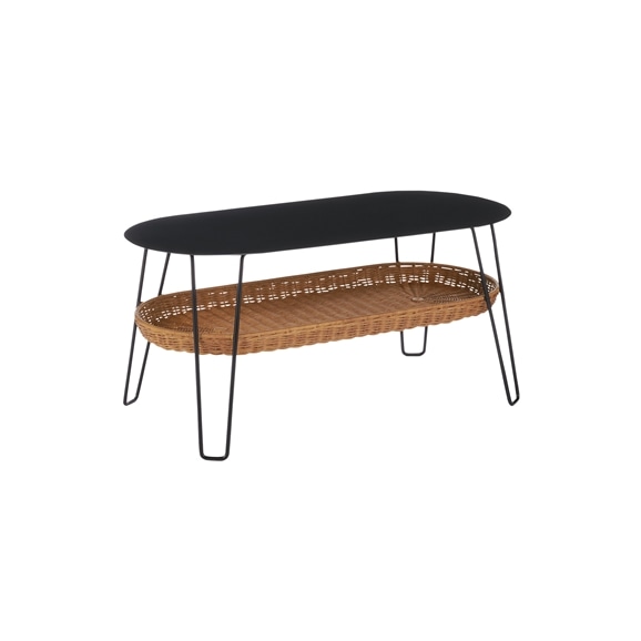 WALLABY LOW TABLE OVAL Black