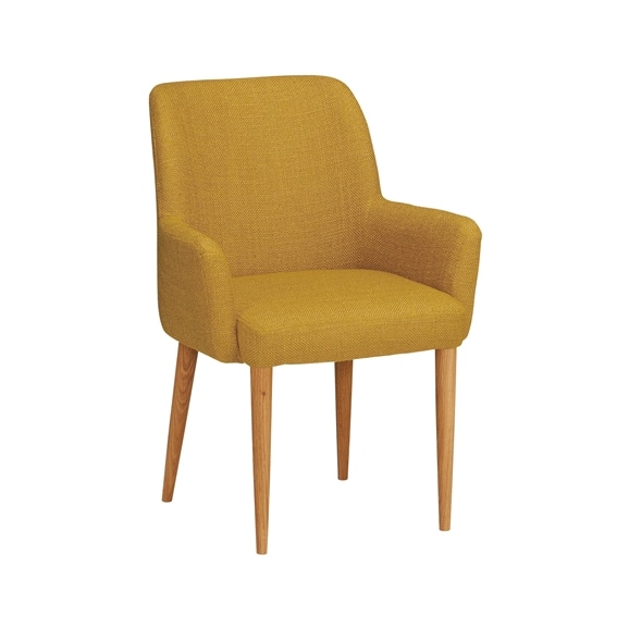 yʐ^zLIEVRE ARM CHAIR Mustard Natural Legs