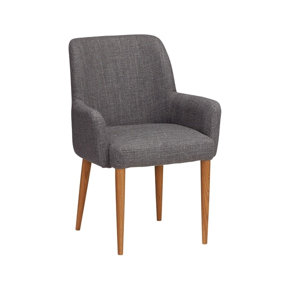 LIEVRE ARM CHAIR Gray Natural Legs