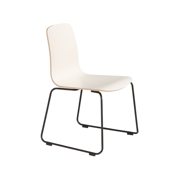 yʐ^zLANGUE STACKING CHAIR White