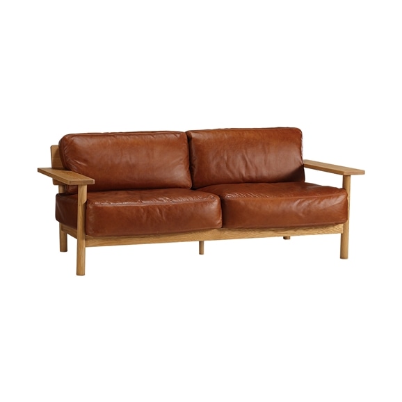 y݌ɕizDIMANCHE SOFA (C3) Leather Premium Marron