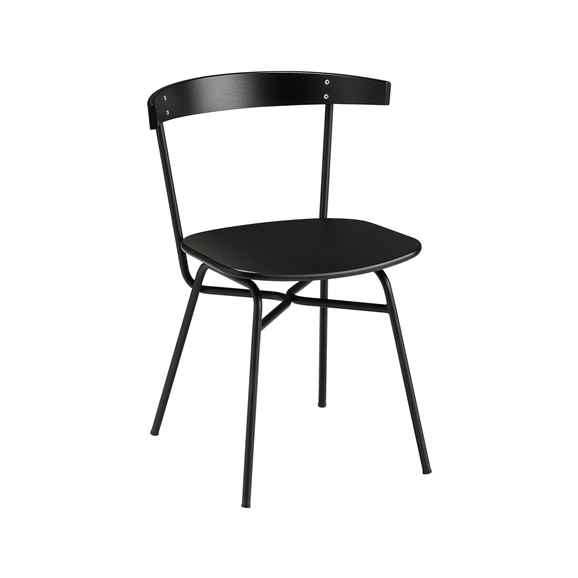 yʐ^zy݌ɕizFERRET CHAIR WOOD SEAT Black