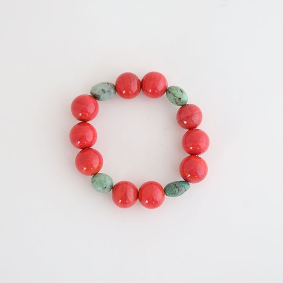 yʐ^zsai Bracelet Venetian Beads & Turquoise