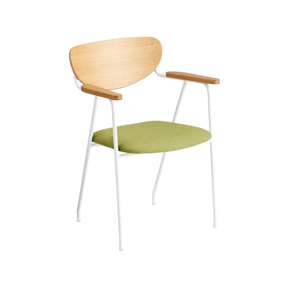 yʐ^zy݌ɕizDJANGO ARM CHAIR White frame × Basil