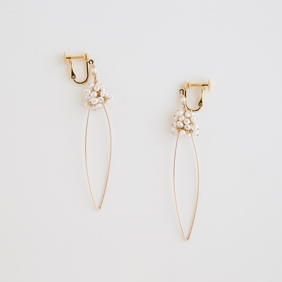 asumi bijoux shirotsumekusa long hoop earring