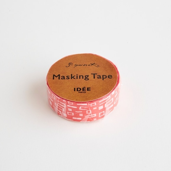 【写真】【IDEE TOKYO限定】柚木沙弥郎デザイン IDEE マスキングテープ ブロック オレンジ 15mm