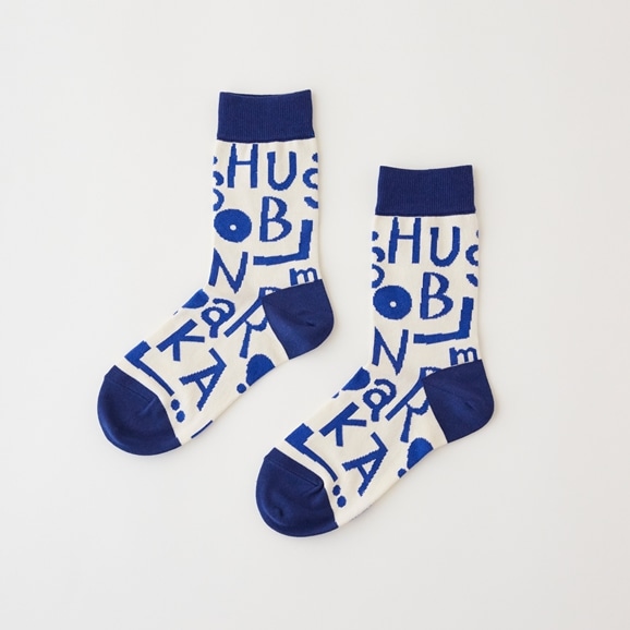 【写真】【IDEE TOKYO限定】柚木沙弥郎デザイン IDEE Daily Socks アルファベット M