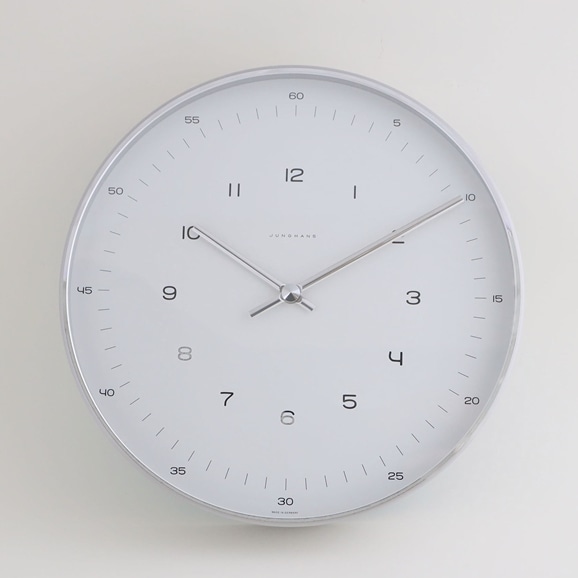 Max Bill by Junghaus Clock arabic 300