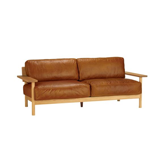 yʐ^zy݌ɕizDIMANCHE SOFA (3) Leather Premium Marron