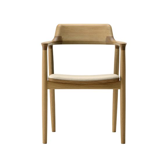 yʐ^zy󒍐Yiz}j؍H HIROSHIMA ARM CHAIR Oak Ivory M05